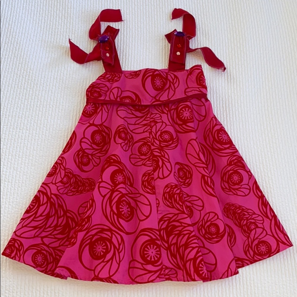 Baby Lulu dress with rhinestone on straps - Picture 2 of 8